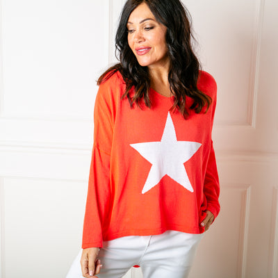 Fine Knit Star Jumper